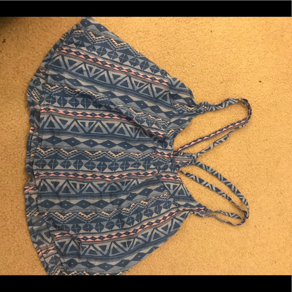 easy breasy blue tank